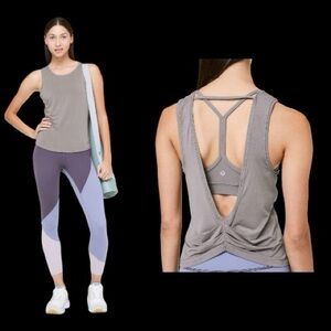 Lululemon Deep Stretch Tank Lunar Rock Sz Nst